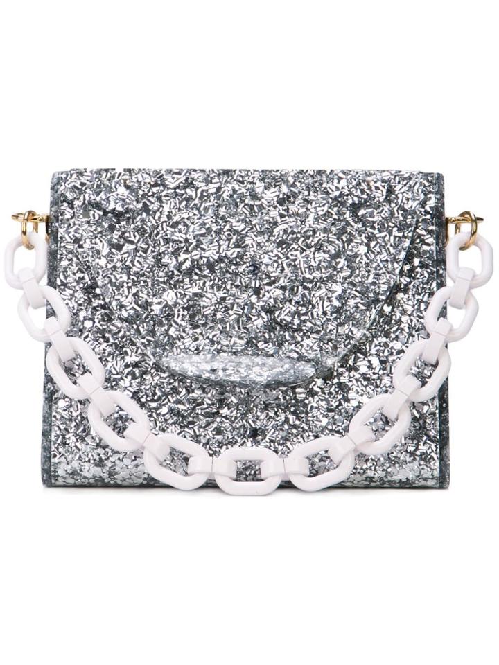Edie Parker Confetti Mini Bag - Silver