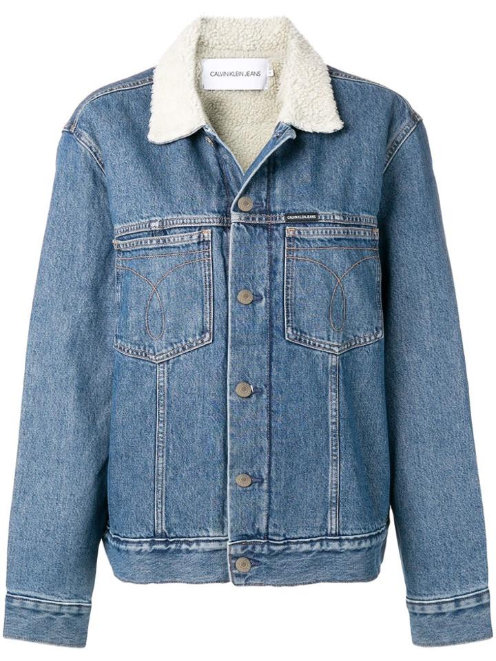 Calvin Klein Jeans Denim Trucker Jacket - Blue