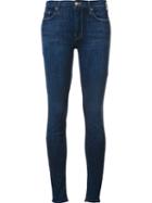 Mother 'looker' Cropped Skinny Jeans, Women's, Size: 30, Blue, Cotton/polyester/spandex/elastane