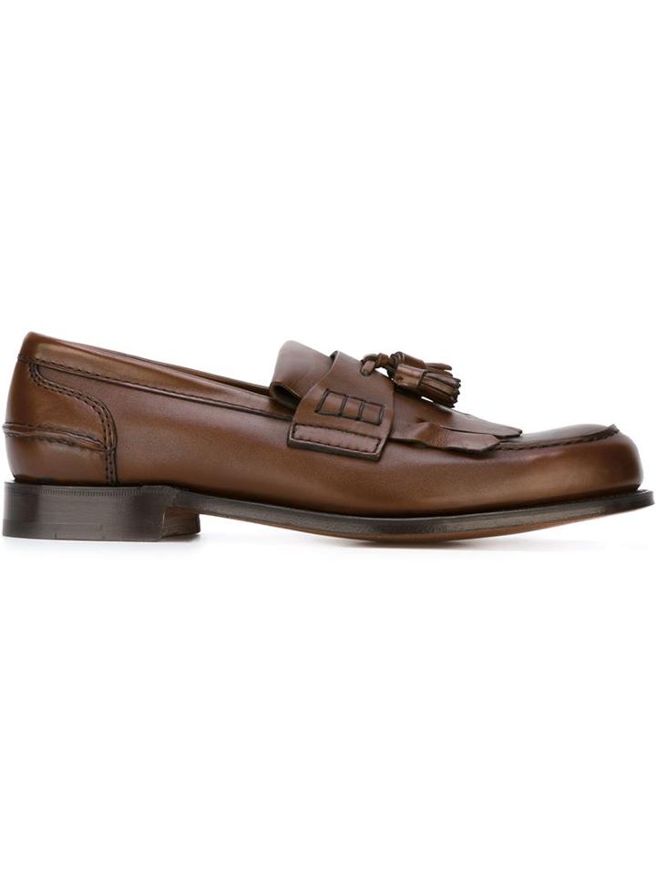 Church S Oreham Loafers, Men's, Size: 8, Brown, Leather