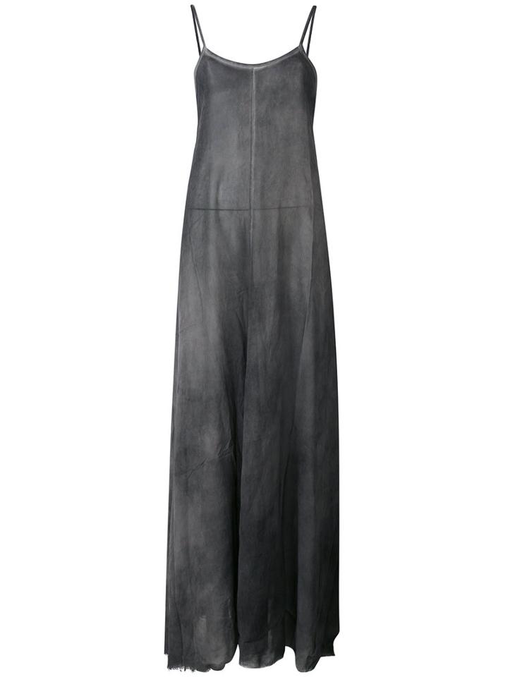 Lost & Found Ria Dunn - Semi-sheer Maxi Dress - Women - Silk/spandex/elastane - M, Women's, Grey, Silk/spandex/elastane