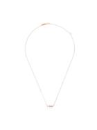 Suzanne Kalan 18k Rose Gold And Pink Sapphire Bar Necklace