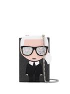 Karl Lagerfeld K/ikonik Karl Minaudiere Crossbody Bag - Black