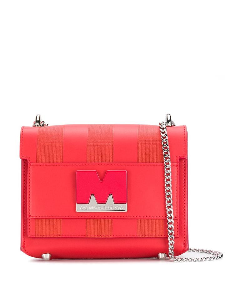 Marc Ellis Tonal Stripe Shoulder Bag - Red