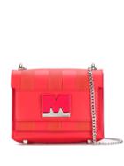 Marc Ellis Tonal Stripe Shoulder Bag - Red