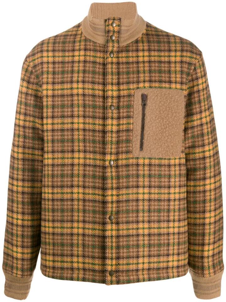Golden Goose Haru Checked Bomber Jacket - Neutrals