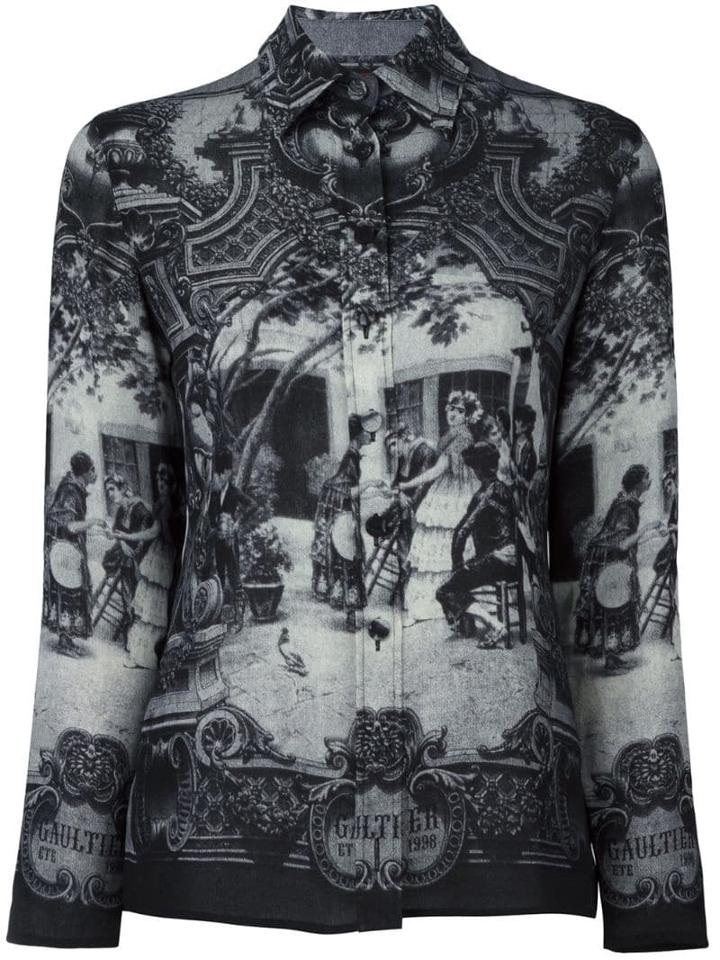 Jean Paul Gaultier Pre-owned Medieval Print Shirt - Grey