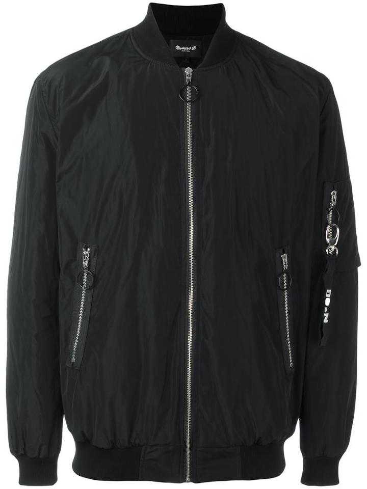 Numero00 Classic Bomber Jacket, Men's, Size: Xl, Black, Polyester