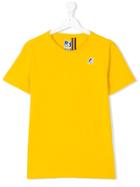 K Way Kids Teen Chest Logo T-shirt - Yellow & Orange