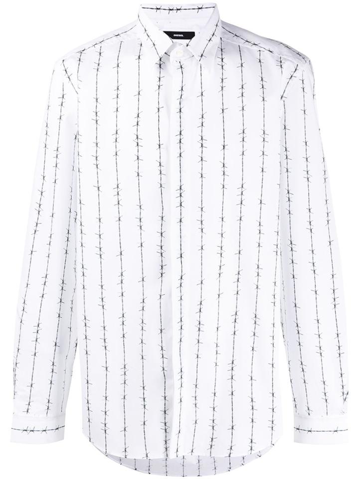 Diesel B-barbwi Regular Fit Shirt - White
