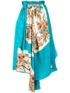 Gucci Asymmetric Draped Skirt - Blue
