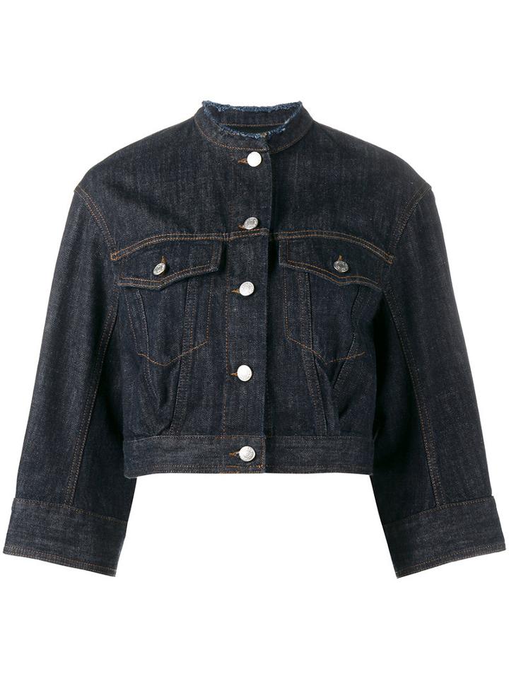 Dries Van Noten Valdez Denim Jacket, Women's, Size: 40, Blue, Cotton