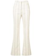Altuzarra Flared Print Trousers - Nude & Neutrals
