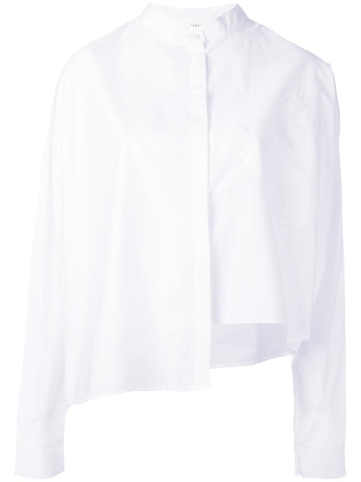 Isabel Benenato Asymmetric Top, Women's, Size: 40, White, Cotton