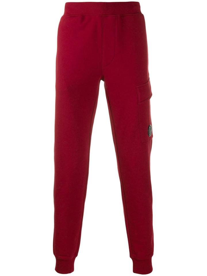 Cp Company Security Tag Track Pants - Red