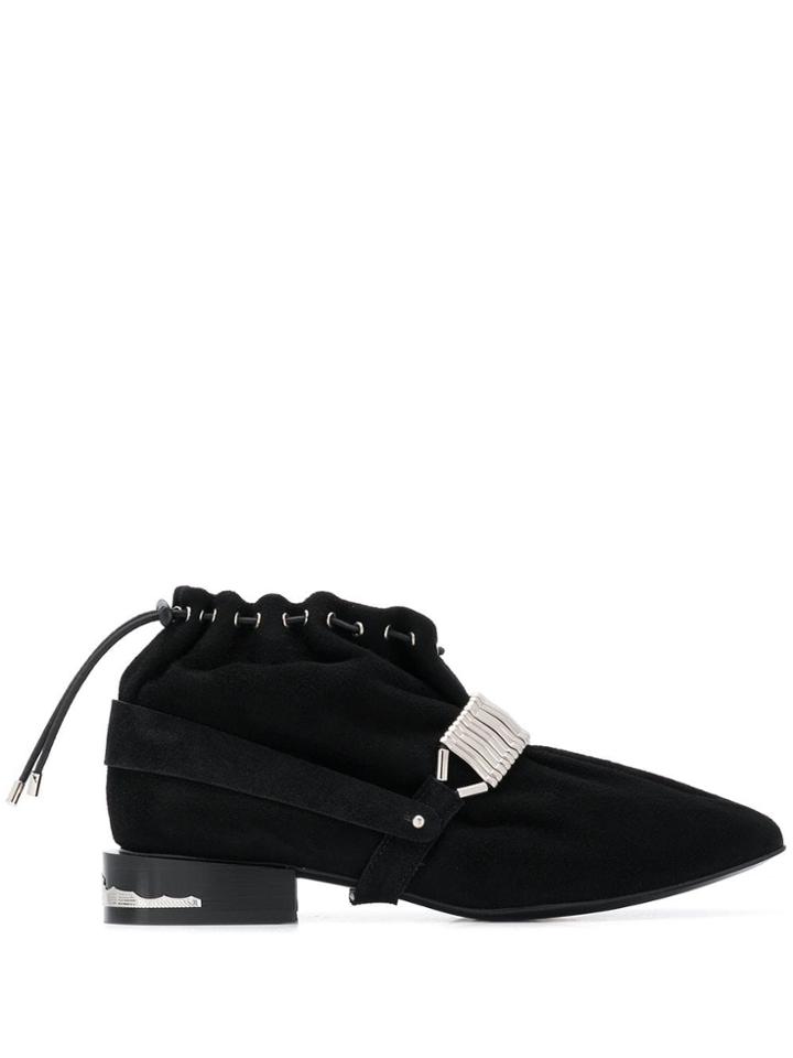 Toga Pulla Drawstring Fastening Boots - Black
