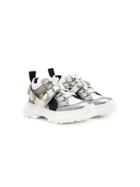 Andrea Montelpare Teen Embellished Low Top Sneakers - White