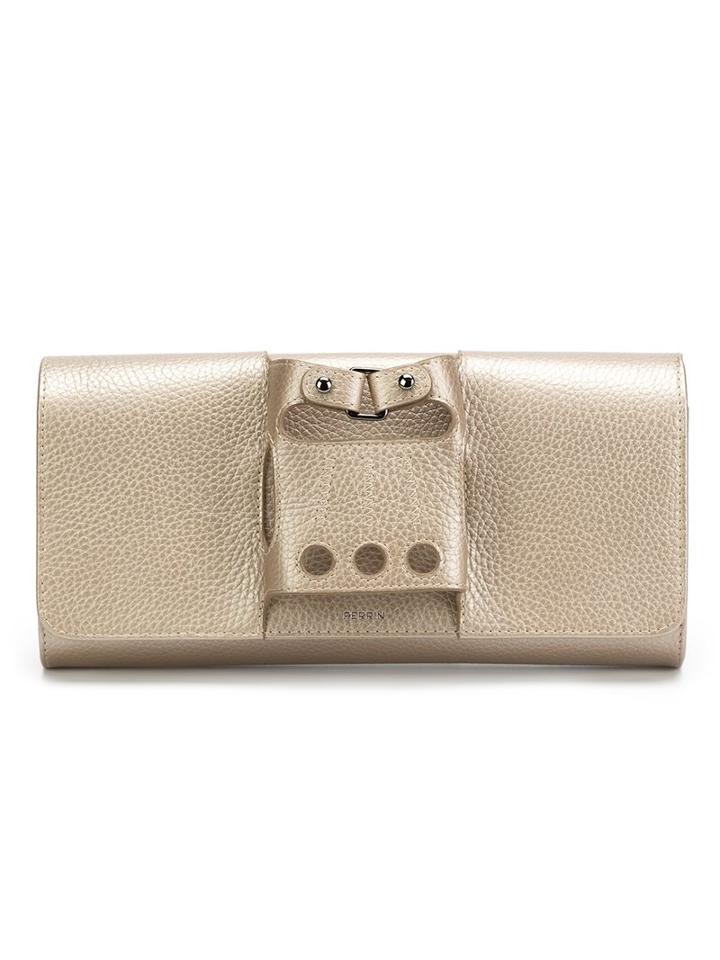 Perrin Paris Glove Fit Clutch, Women's, Grey