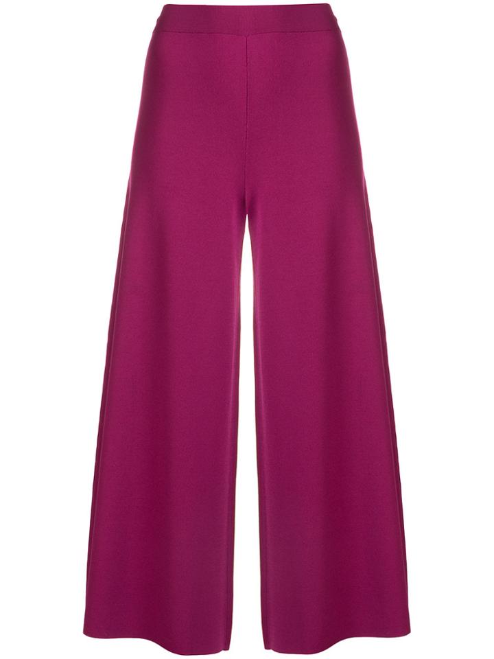 Theory Wide Leg Culottes - Pink & Purple
