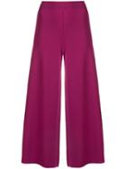 Theory Wide Leg Culottes - Pink & Purple
