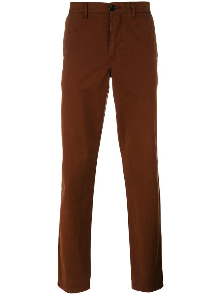 Ps By Paul Smith Classic Chinos, Men's, Size: 30/34, Brown, Cotton/spandex/elastane