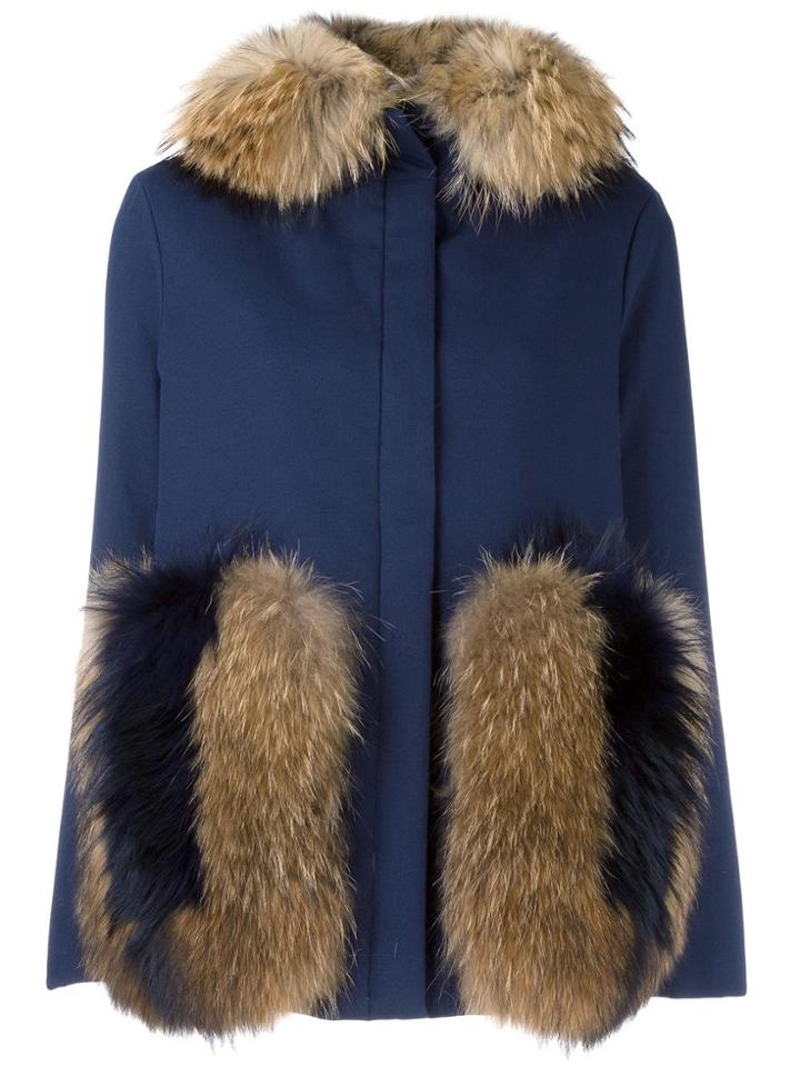 Ava Adore 'wisteria' Parka Coat - Blue
