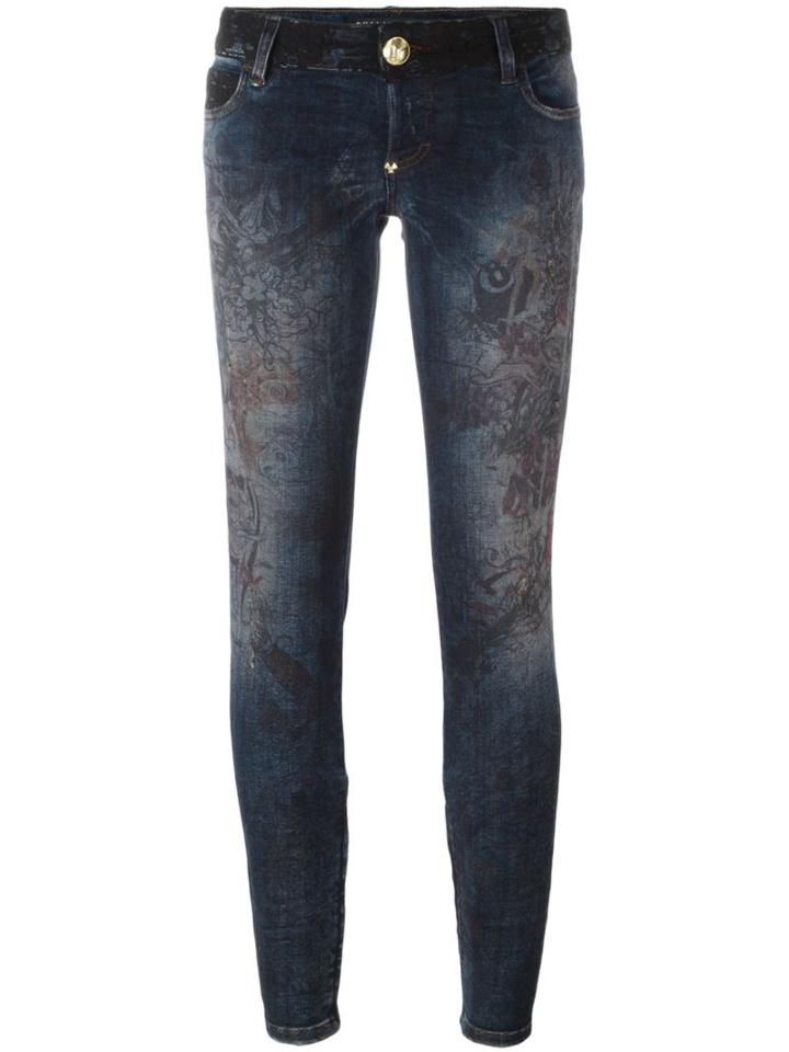 Philipp Plein 'just To Get High' Jeans, Women's, Size: 28, Blue, Cotton/polyester/spandex/elastane