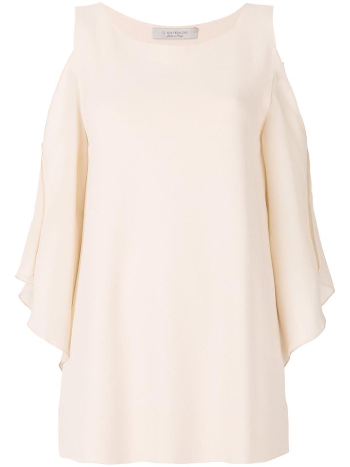 D.exterior Dropped Shoulders Blouse - Nude & Neutrals