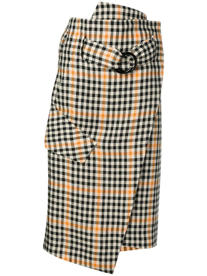 Petar Petrov Gingham Check Skirt - Neutrals
