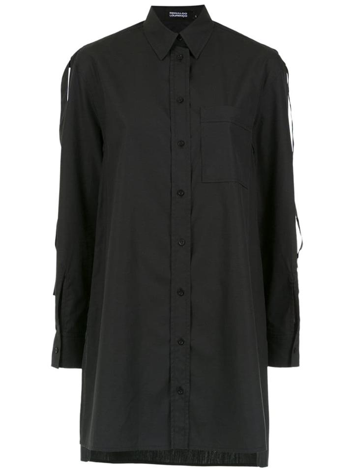 Reinaldo Lourenço Longline Shirt - Black