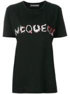 Alexander Mcqueen Fantasy Logo T-shirt - Black