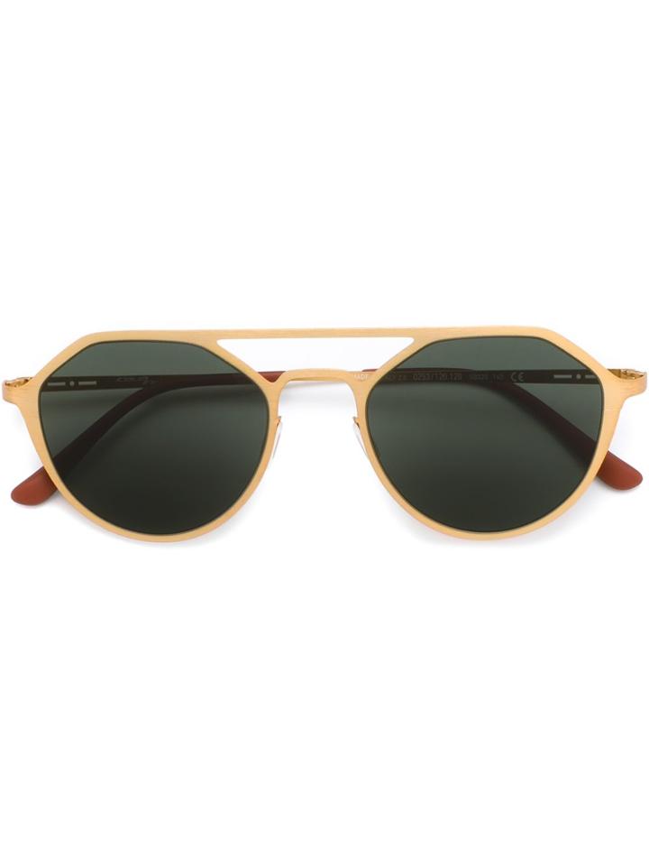 Italia Independent Aviator Sunglasses - Metallic