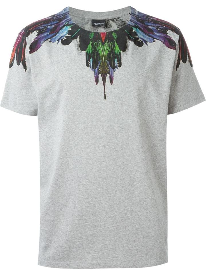 Marcelo Burlon County Of Milan Feather Print T-shirt