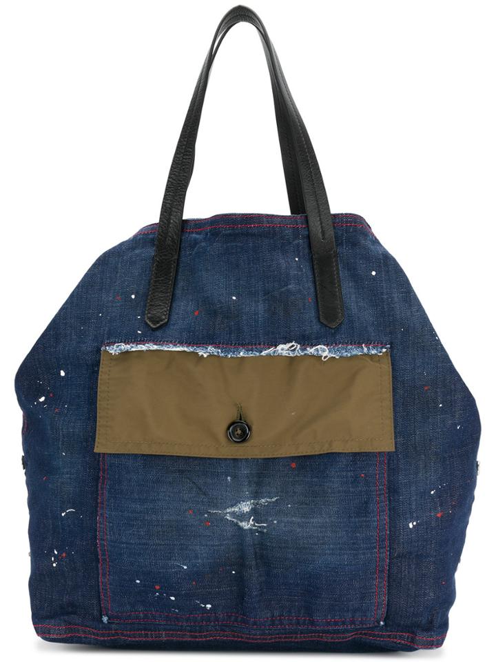 Dsquared2 Denim Tote Bag - Blue