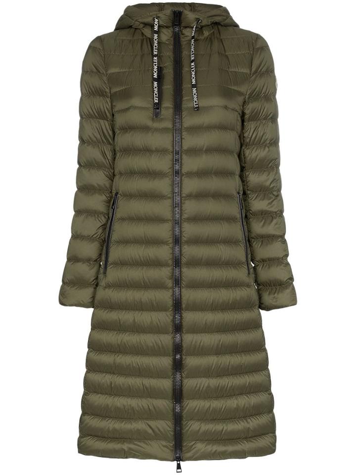 Moncler Suvetter Quilted Feather Down Coat - Green