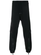 Marcelo Burlon County Of Milan Track Pants With Side Zip Pockets -