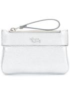 Tod's Metallic Wristlet Pouch