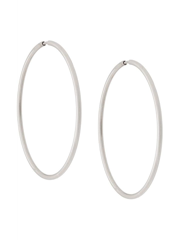 Maria Black Senorita 50 Hoops - Silver