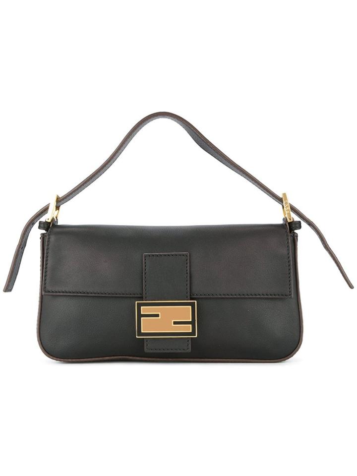 Fendi Vintage Manma Bucket Cross Body Shoulder Bag - Black