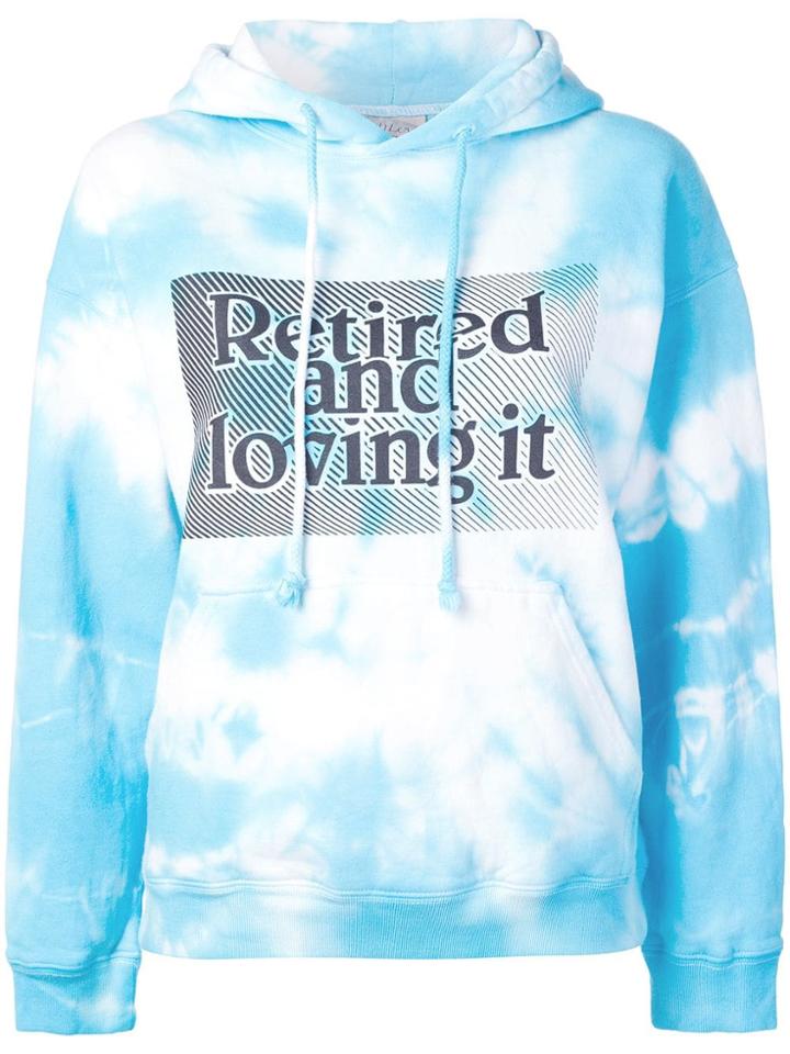 Ashley Williams Retired Print Hoodie - Blue