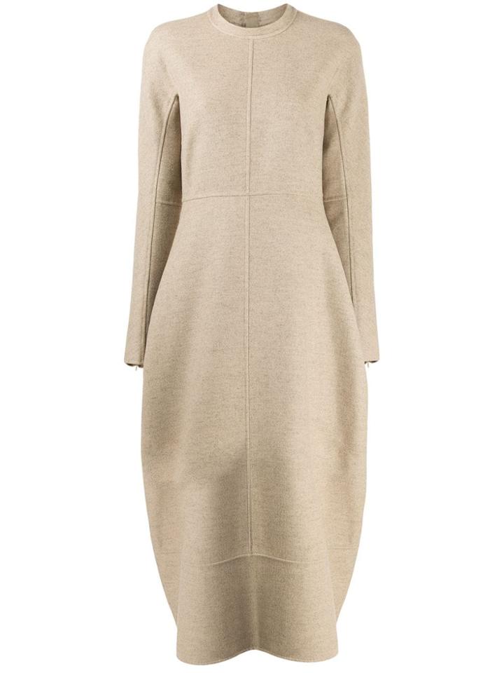 Jil Sander Flared Knit Dress - Neutrals