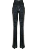 Dsquared2 High Waisted Glitter Trousers - Black