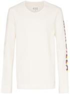 Maison Margiela Long Sleeve Logo T-shirt - Neutrals