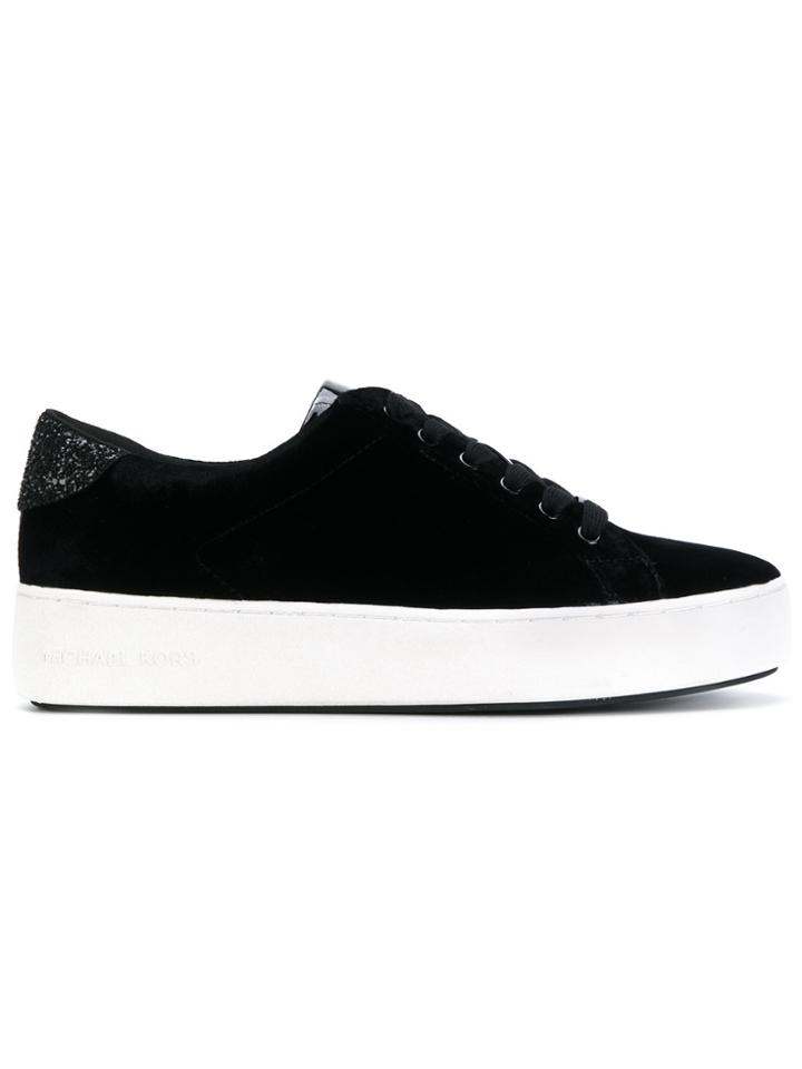 Michael Michael Kors Poppy Velvet Sneakers - Black