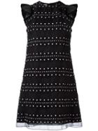 Giamba Embroidered Details Dress, Women's, Size: 44, Black, Polyester/polyamide