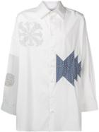 Ambush Patch Details Oversized Shirt - White