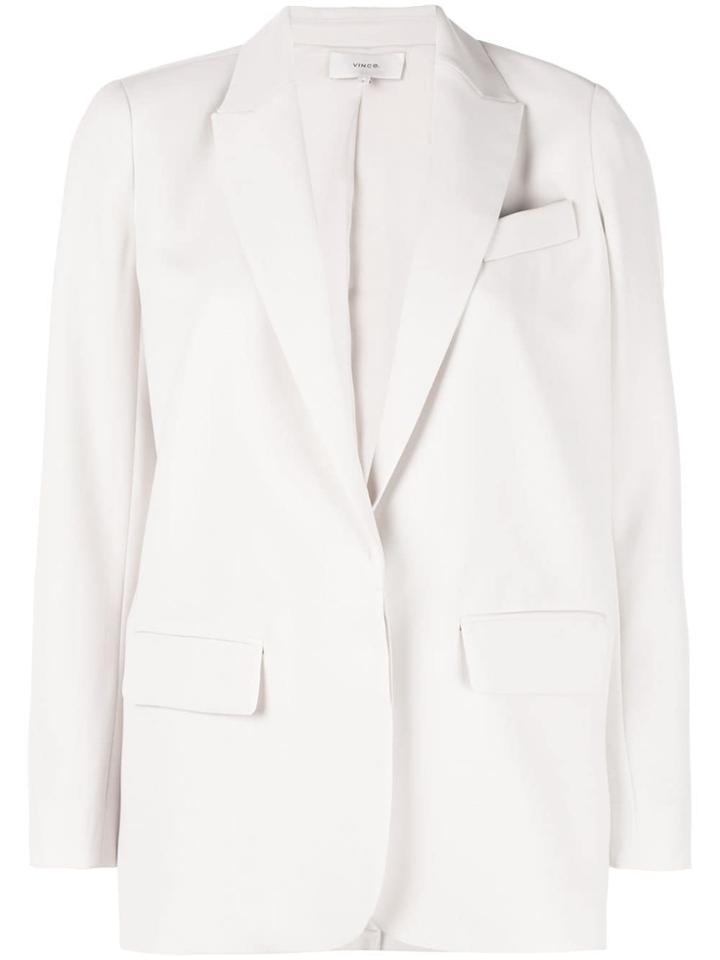 Vince Single Breasted Blazer - White