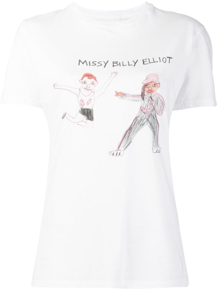 Unfortunate Portrait 'missy Billy Elliot' T-shirt, Women's, Size: Medium, White, Cotton