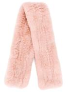 Yves Salomon Accessories Soft Fur Scarf - Pink