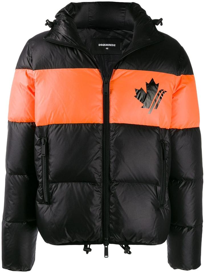 Dsquared2 Logo Puffa Jacket - Black